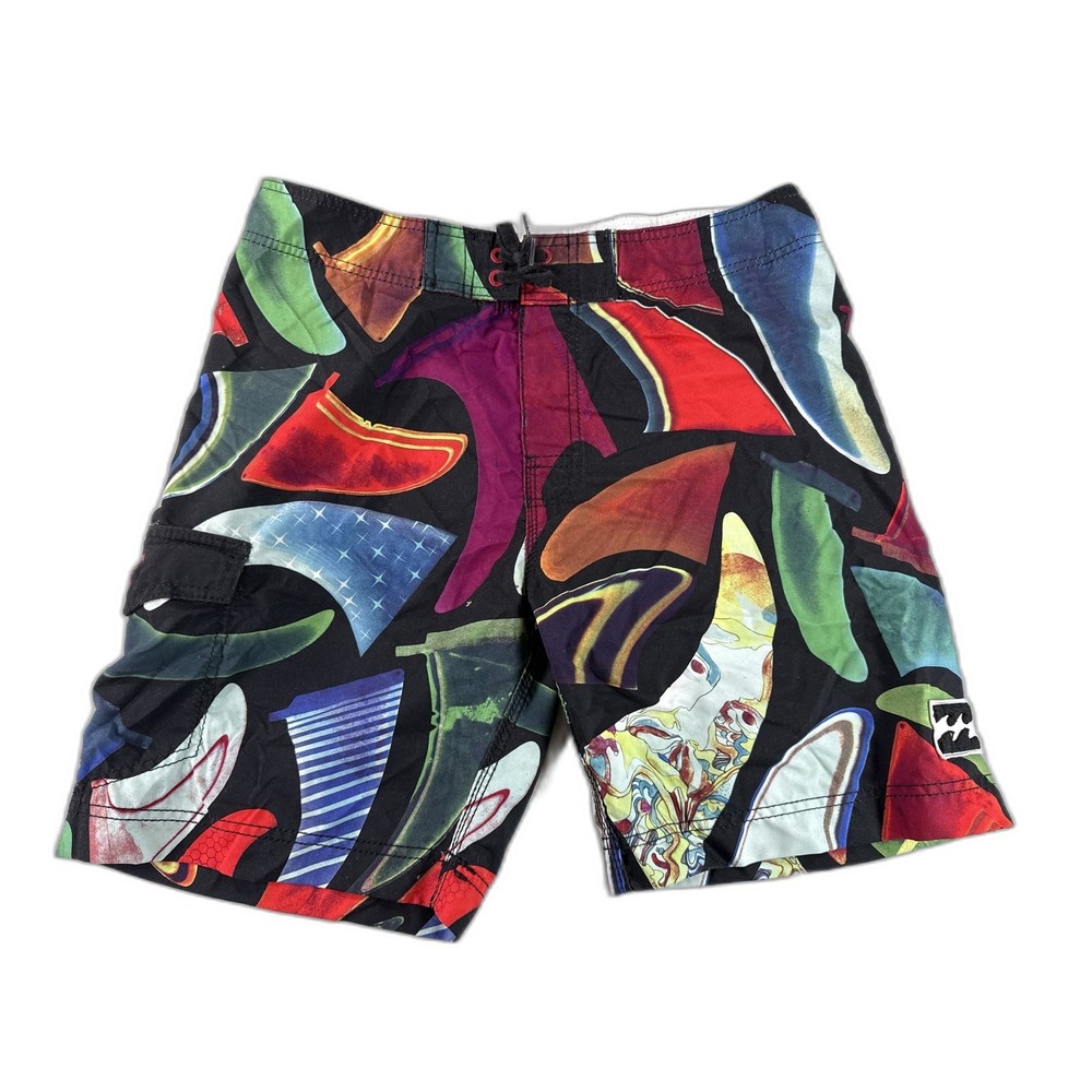 Billabong Board Shorts 34 Multi Color All Over Print‎ 100% Polyester Surf